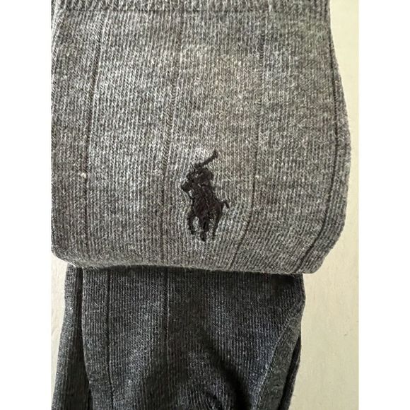 POLO RALPH LAUREN 3 PAIR PACK GREYS MEN SZ L Fits 6-12.5 SOCKS NEW IN PACKAGE - Picture 7 of 7